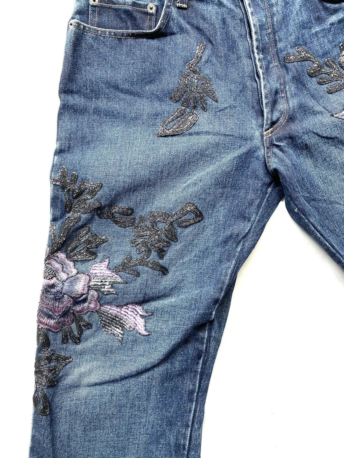 Gucci - Fall99 AD And Runway Floral Embroiled Denim