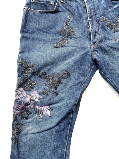 Gucci - Fall99 AD And Runway Floral Embroiled Denim