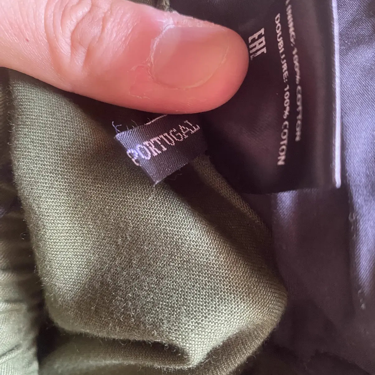 Haider Ackermann - SS20 Khaki Green Elastic Waist Band Trousers