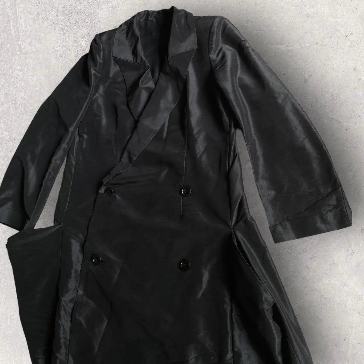 Yohji Yamamoto - SS01 Silk Blend Drape Coat