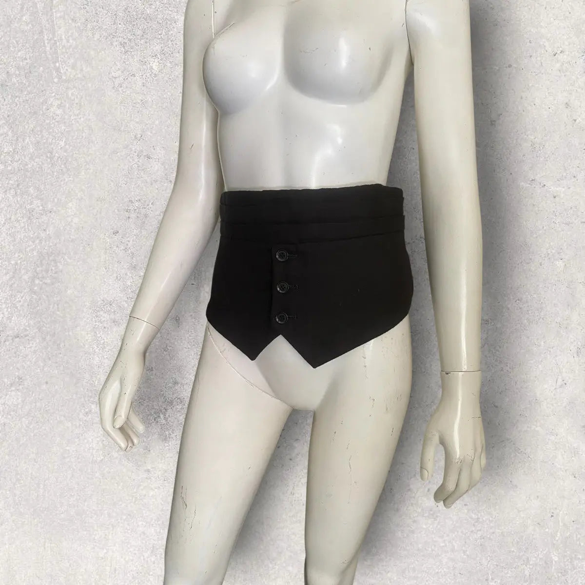 Yohji Yamamoto - Half Lower Vest With Back Strap Belt