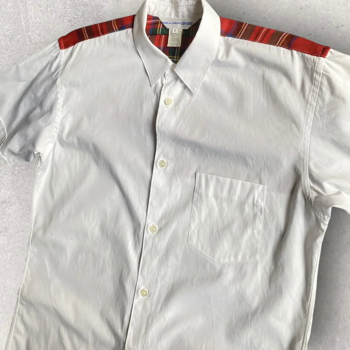 Comme des Garcons - CDG Shirt Back Red Tartan Panel
