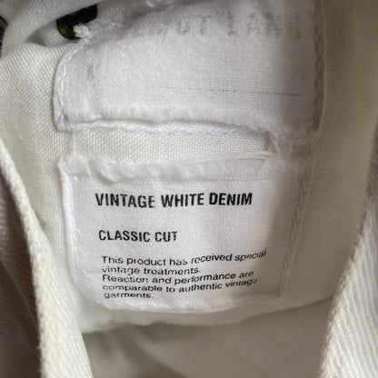 Helmut Lang - Archive Vintage White Denim Classic Cut
