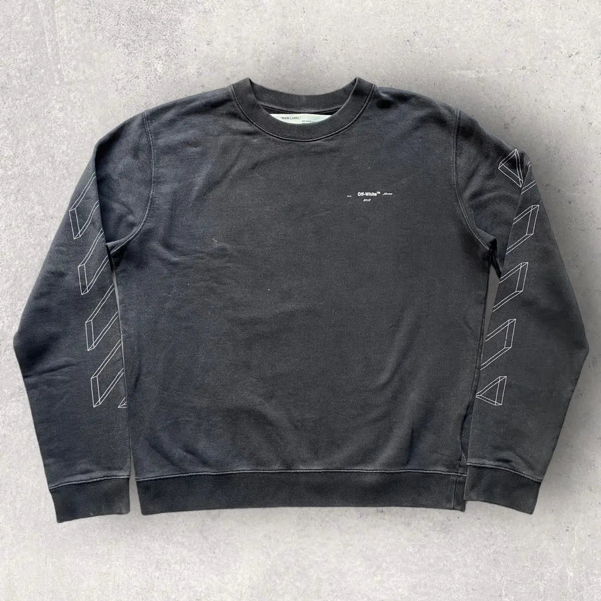 Off-White - FW18 3D Line Crewneck Sweater