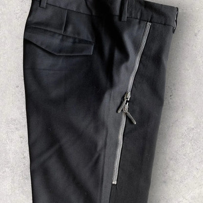 Balenciaga - Nicolas Ghesquière Archive Zip Details Woven Contrast Pants