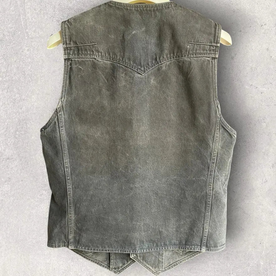 Number (N)ine - SS08 Mud Wash Denim Vest
