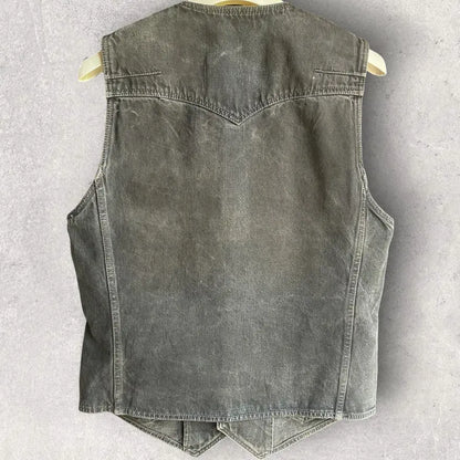 Number (N)ine - SS08 Mud Wash Denim Vest
