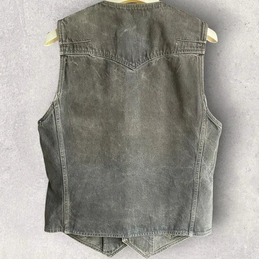 Number (N)ine - SS08 Mud Wash Denim Vest