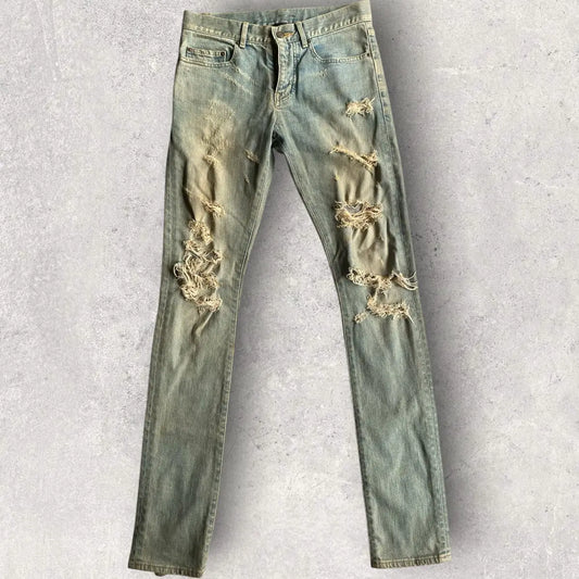 Saint Laurent Paris  SS14 Re issue Big Crash Denim