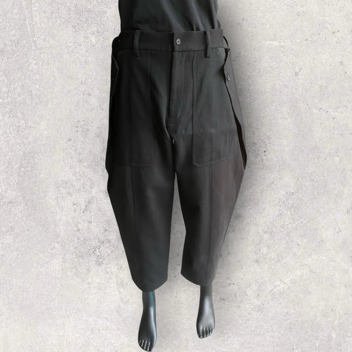 Yohji Yamamoto - 1/10 Flannel Waist Adjustable vertical joint pants