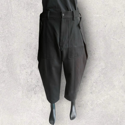 Yohji Yamamoto - 1/10 Flannel Waist Adjustable vertical joint pants