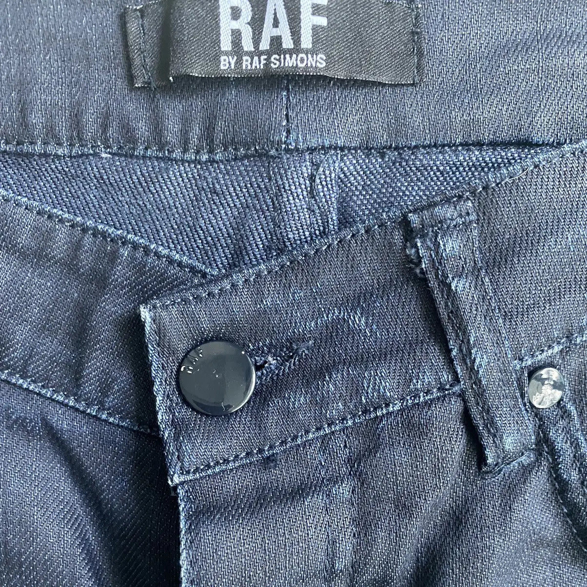 Raf by Raf Simons - Navy coated Jeans