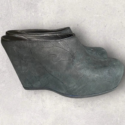 Rick Owens - Blistered Leather Mule Clog