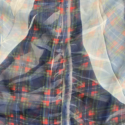 Yohji Yamamoto - Y’s Tartan Print Top