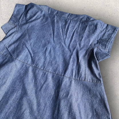 Comme des Garcons - Tricot Blue Chambray Oversized Dress