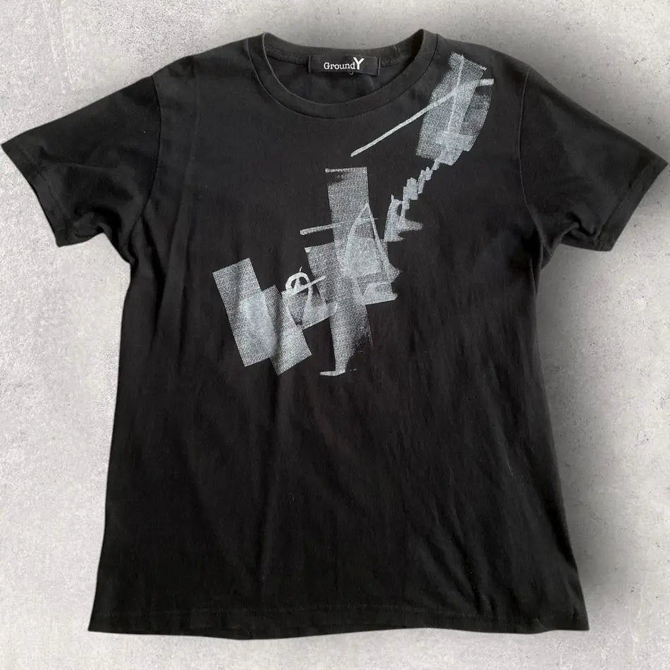Yohji Yamamoto - Ground Y Brush Stroke T Shirt