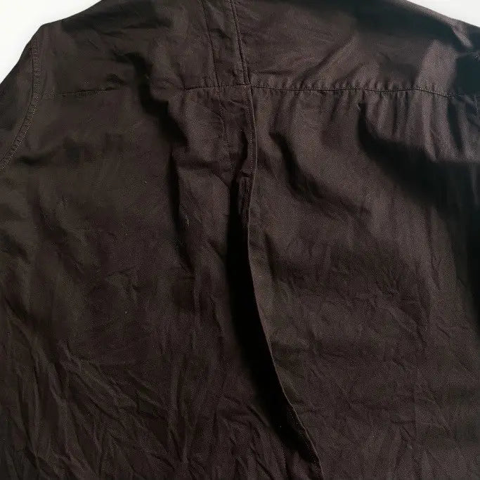 Yohji Yamamoto - Y’s Object Dye Diagonal Back Open Details Shirt