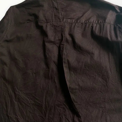 Yohji Yamamoto - Y’s Object Dye Diagonal Back Open Details Shirt